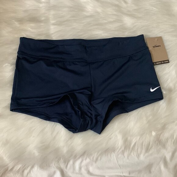 NIKE Swim Boyshort Bottom ONLY in Navy Sz LARGE - Picture 1 of 4